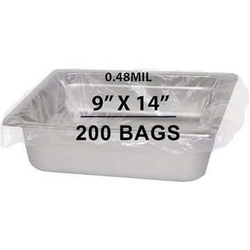 9X14 inches Poly Pan Liners 0.48 Mil Two Quart Round PTL